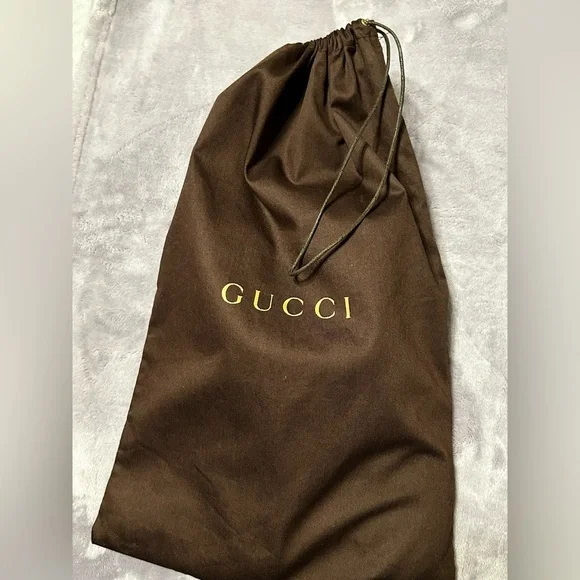 Gucci Black Suede Web Stripe Slip-On Sneakers Size 7.5 - Picture 10 of 15